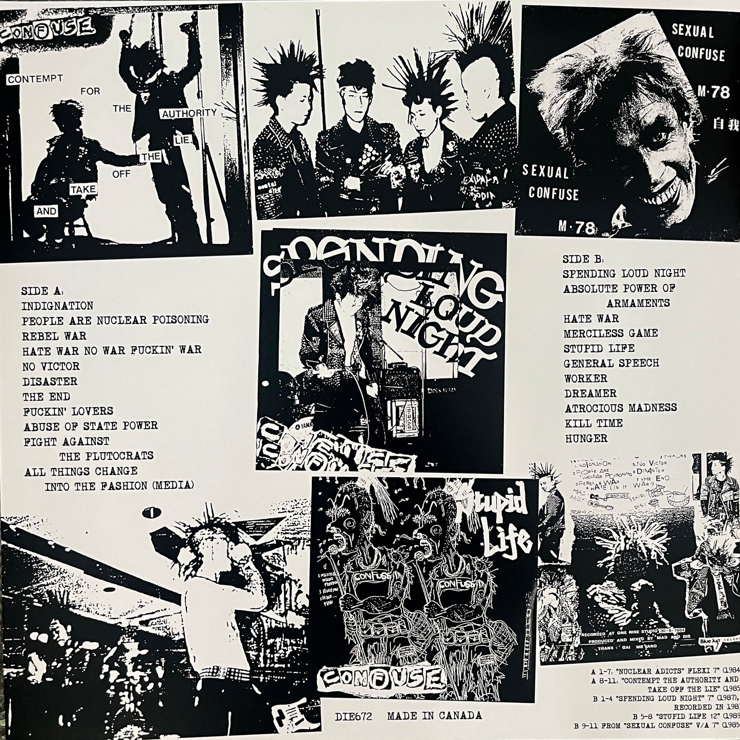 CONFUSE - Hate War No War Fuckin´ War - LP