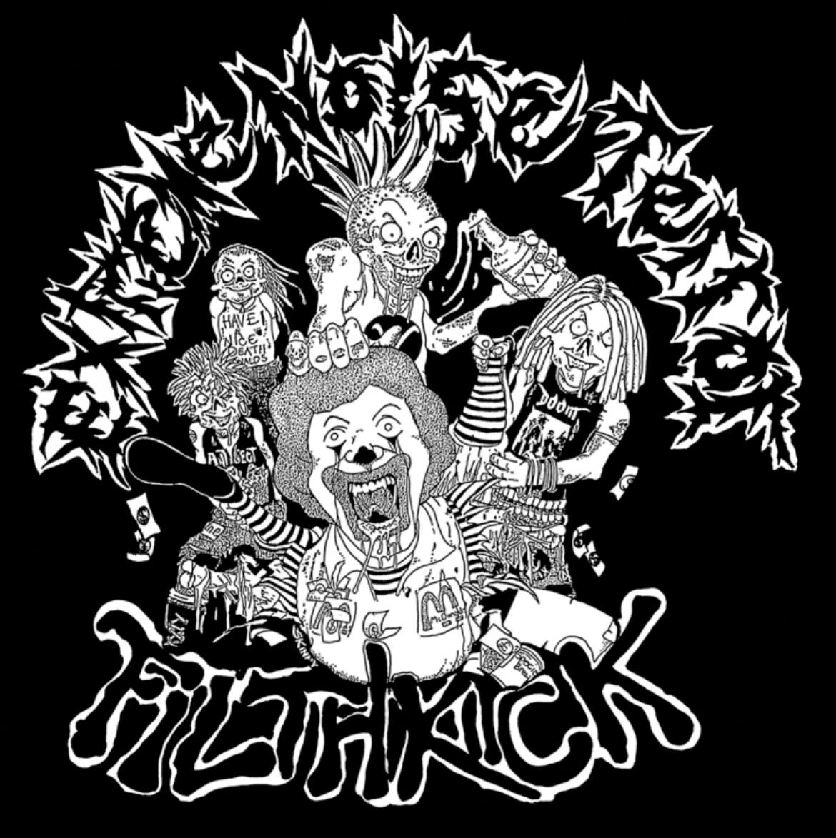 EXTREME NOISE TERROR / FILTHKICK - In It For Life! - LP