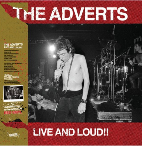 THE ADVERTS - Live And Loud!! - LP