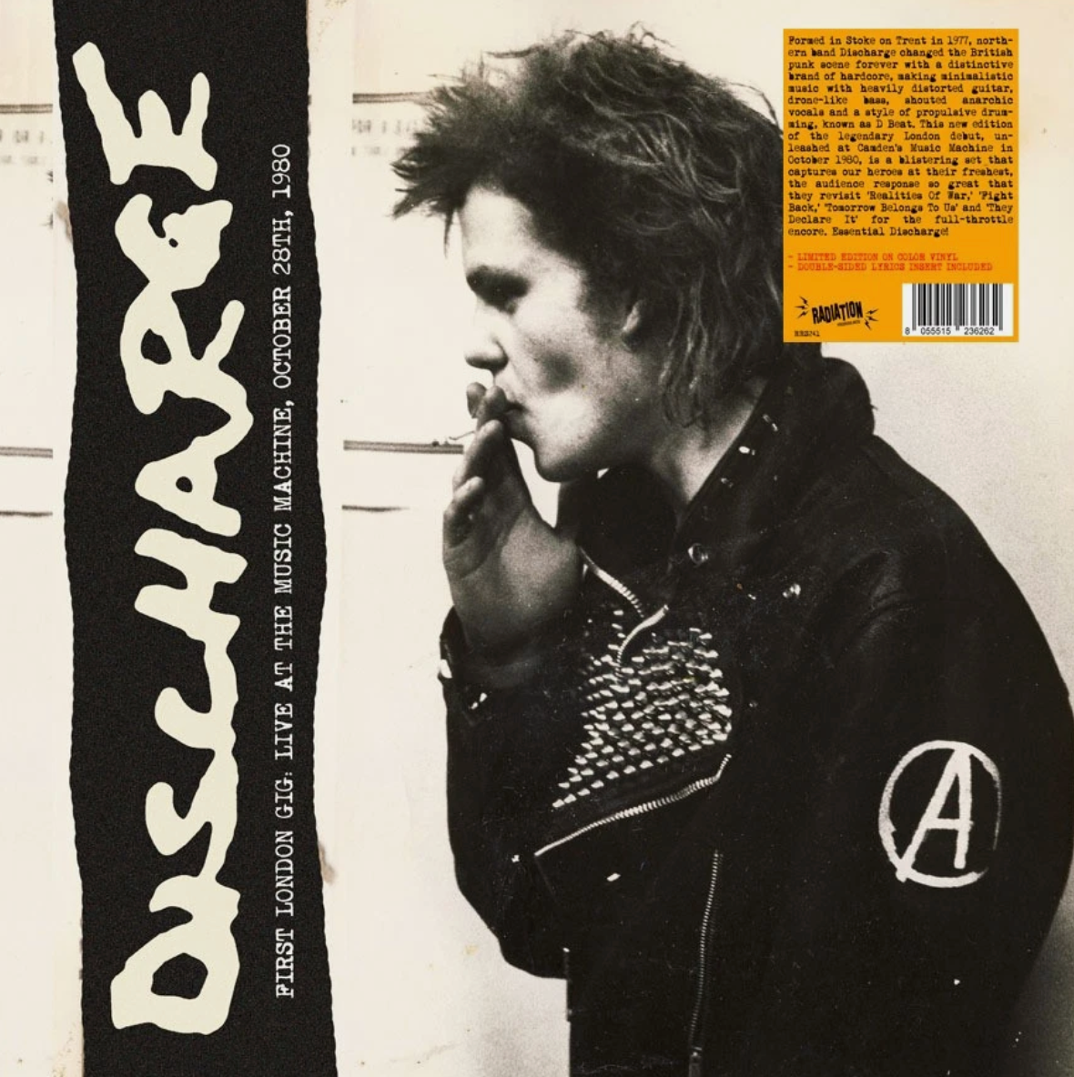 DISCHARGE - First London Gig, Live at the Music Machine, October 28th 1980 - LP