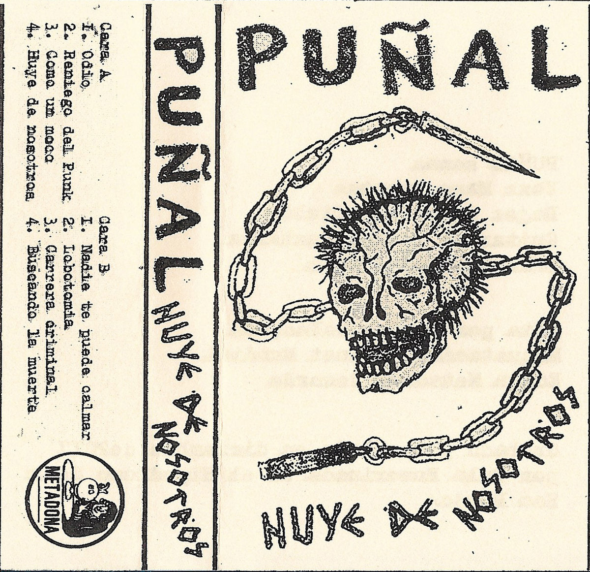 PUÑAL - Huye De Nosotros - Cassette (Met.28)